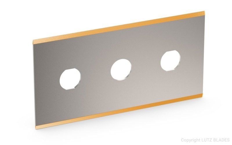 Foil blade-0410 with TiN | 3-hole blades | Image-0