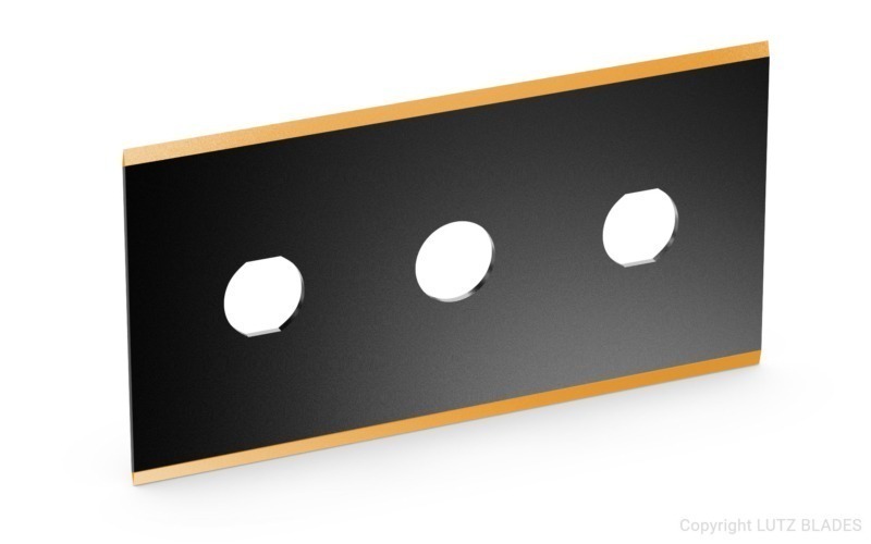 Foil blade-1533 with TiN | 3-hole blades | Image-0
